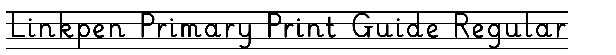 Linkpen Primary Print Guide Regular image